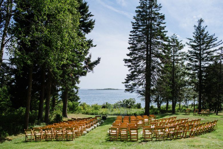 Outdoor Maine Rustic Wedding