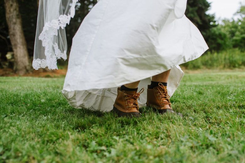 Bride In L.L. Bean Boots