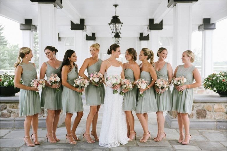 Light Green Bridesmaids Dress