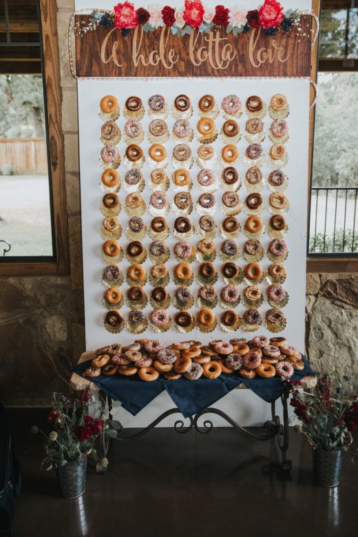 Donut Wall At Wedding