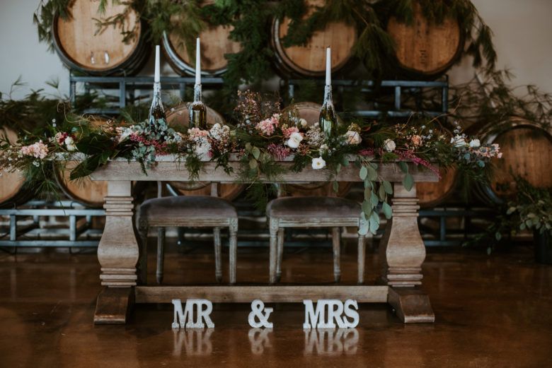 rustic wedding tables