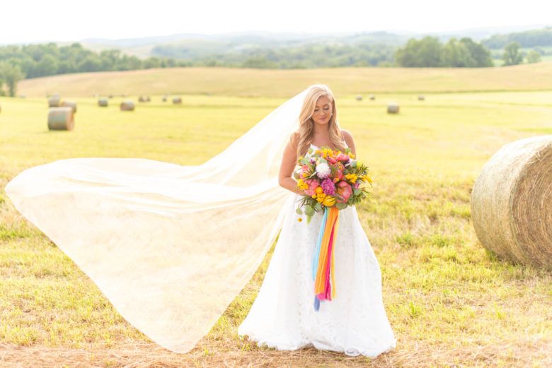 Colorful Farm wedding