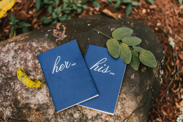 His and Hers wedding vow journals