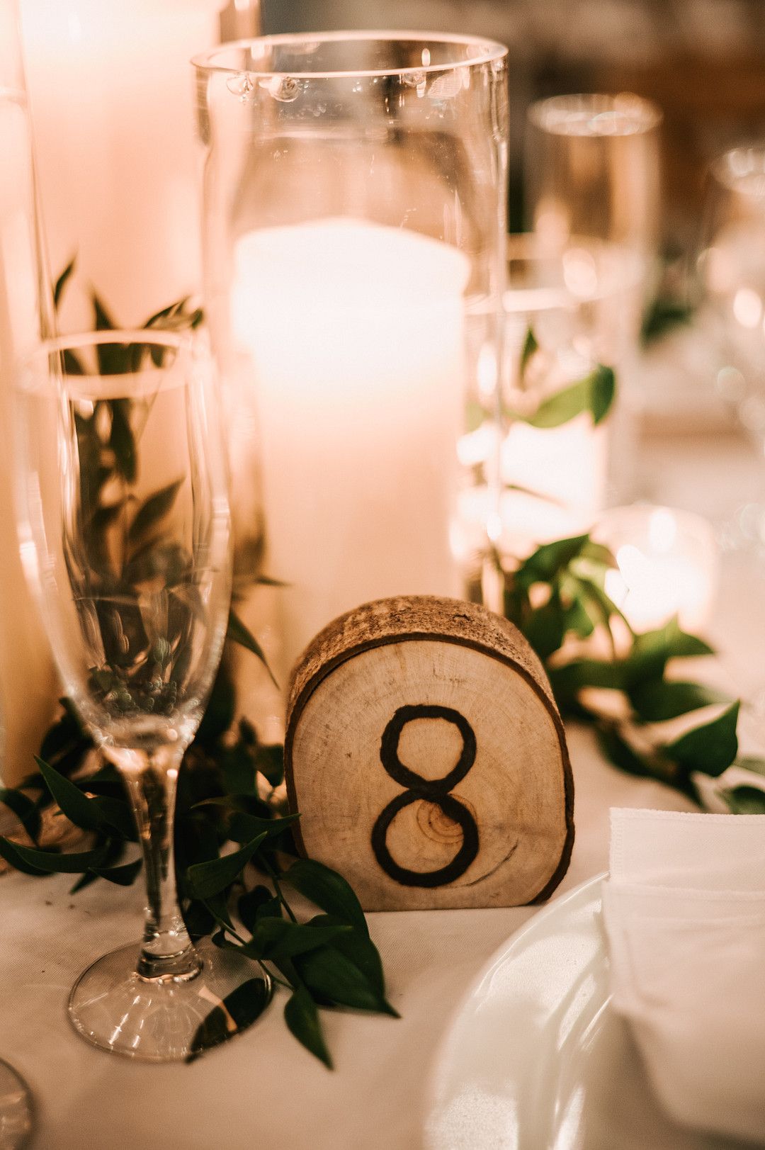 rustic table number