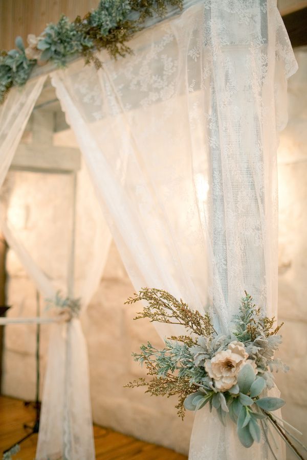 wedding canopy with lace