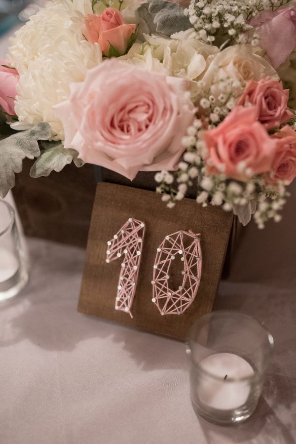 diy table ten number sign