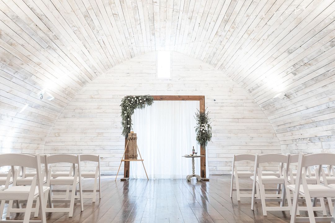 wedding altar and chairs