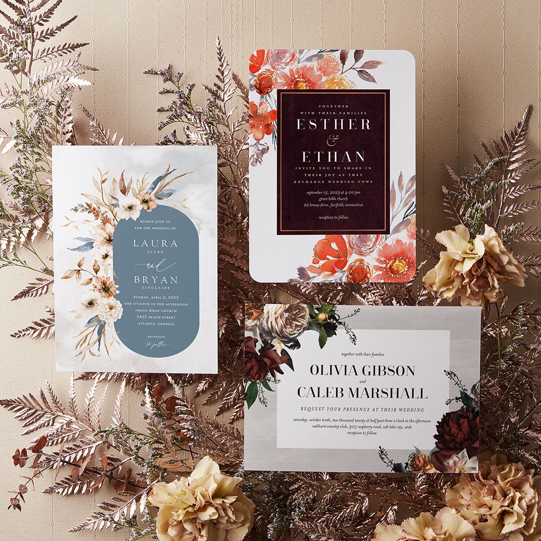 wild botanical wedding invitations from the wedding shop by shutterfly