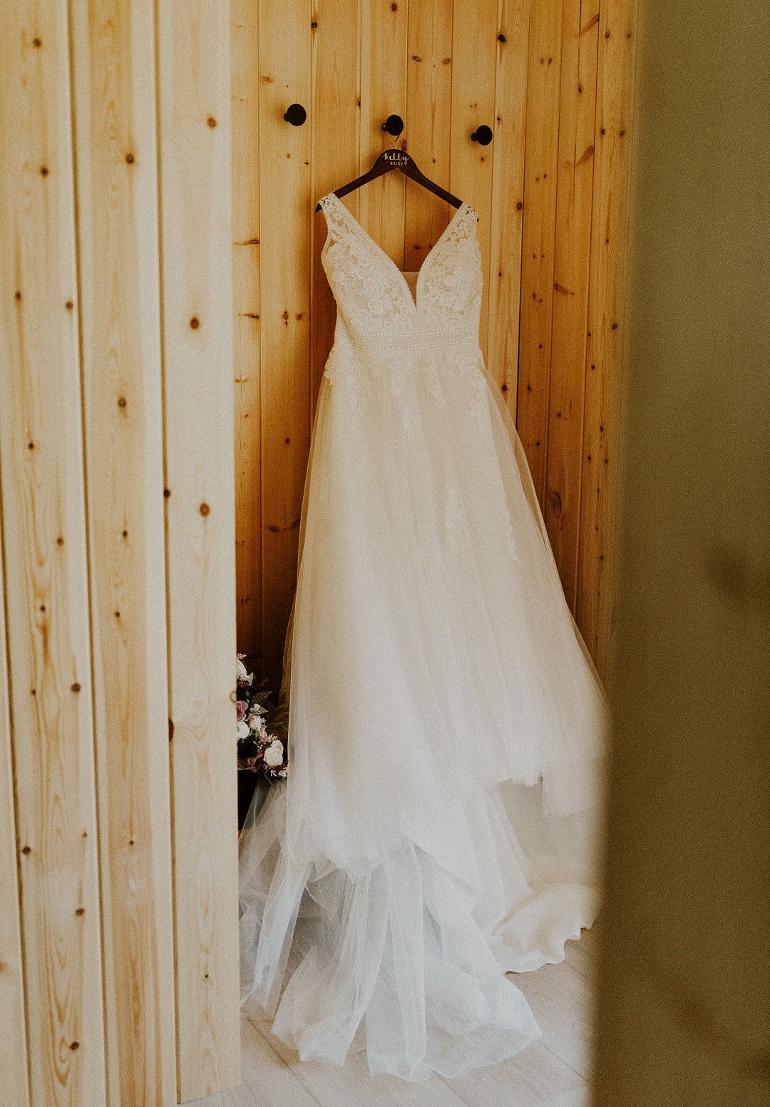 rustic wedding gown