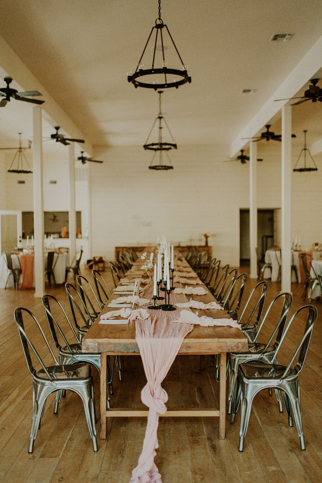 tablescape at a Rustic Farm Wedding