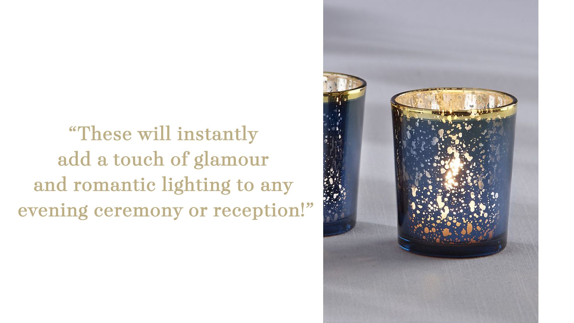 mercury glass candle holders for your ceremony and reception decor 