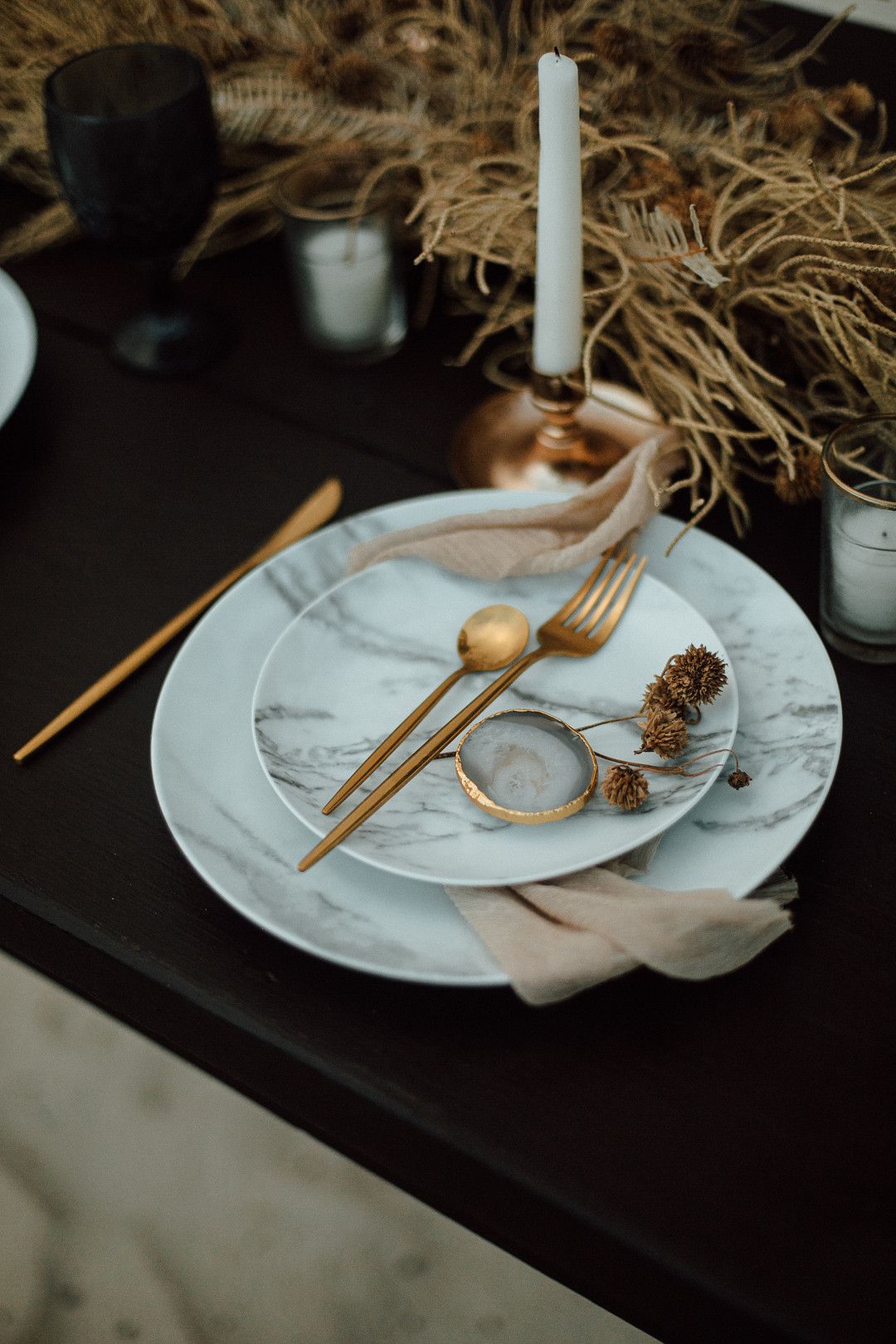 wedding tablescape for elopement in tulum