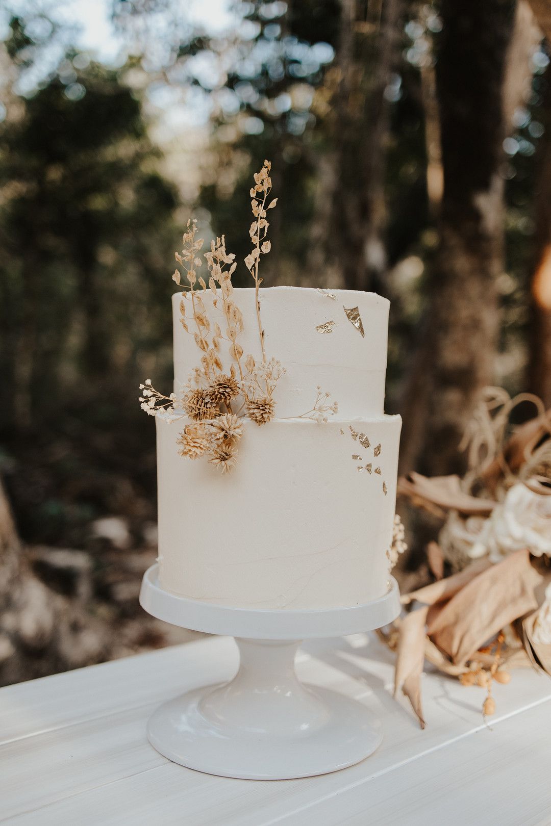 bohemian wedding cake