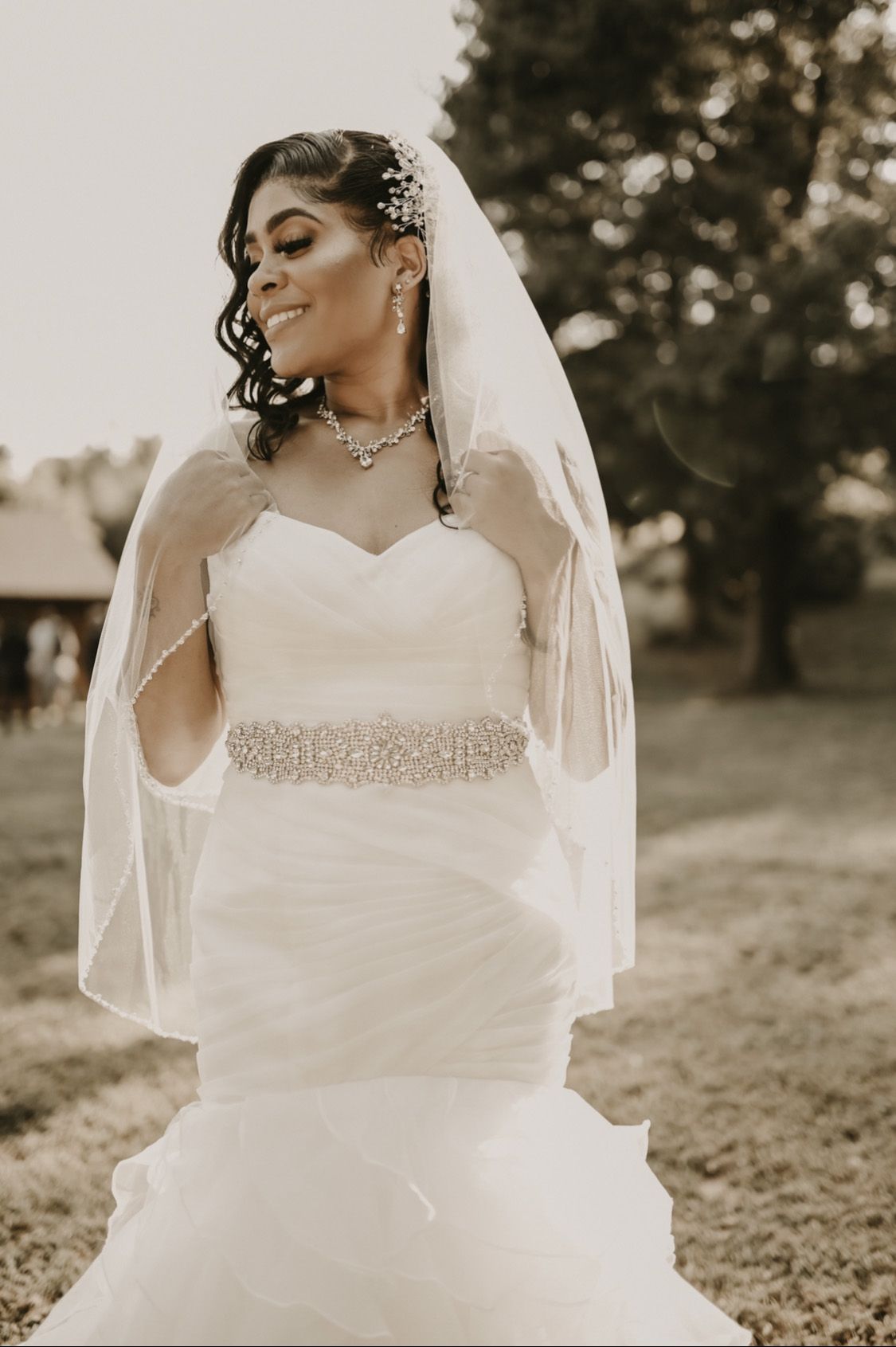 bride in wedding dress