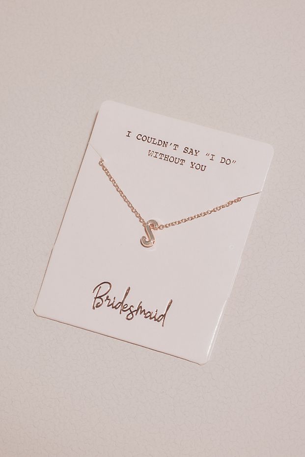 personalized necklace for a bridesmaid gift