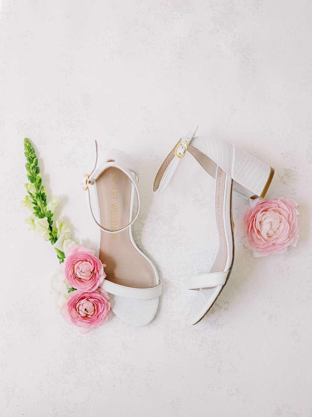 wedding shoes flatlay